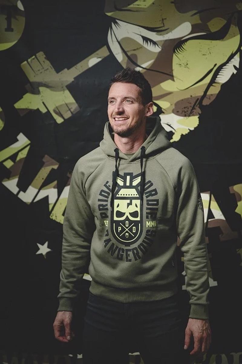 PRIDE OR DIE dangerous hoodie-khaki